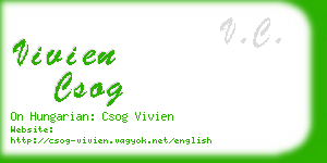 vivien csog business card